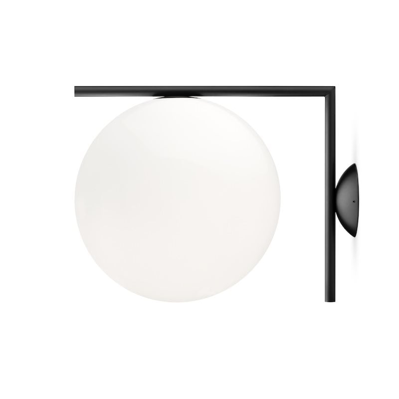 FLOS - IC Lights C/W2 vägg-/taklampa matt svart