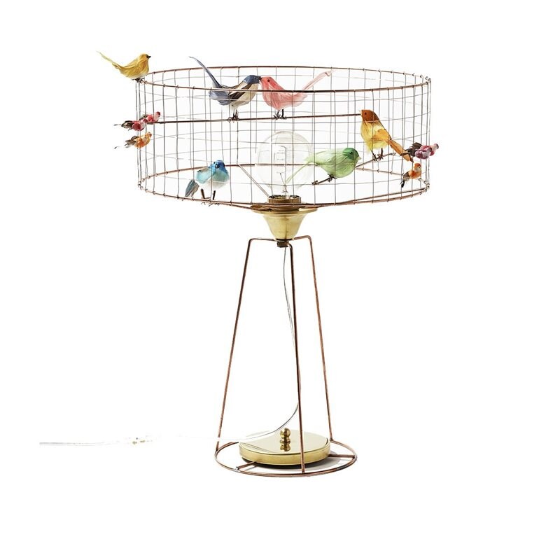 Challiéres - Lampe Tambour Volière bordslampa