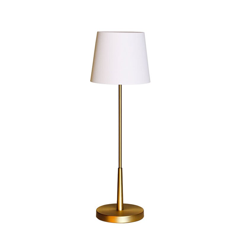 Lumi H68,5cm bordslampa guld/vit