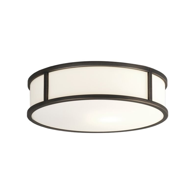 Mashiko round 300 plafond IP44 brons