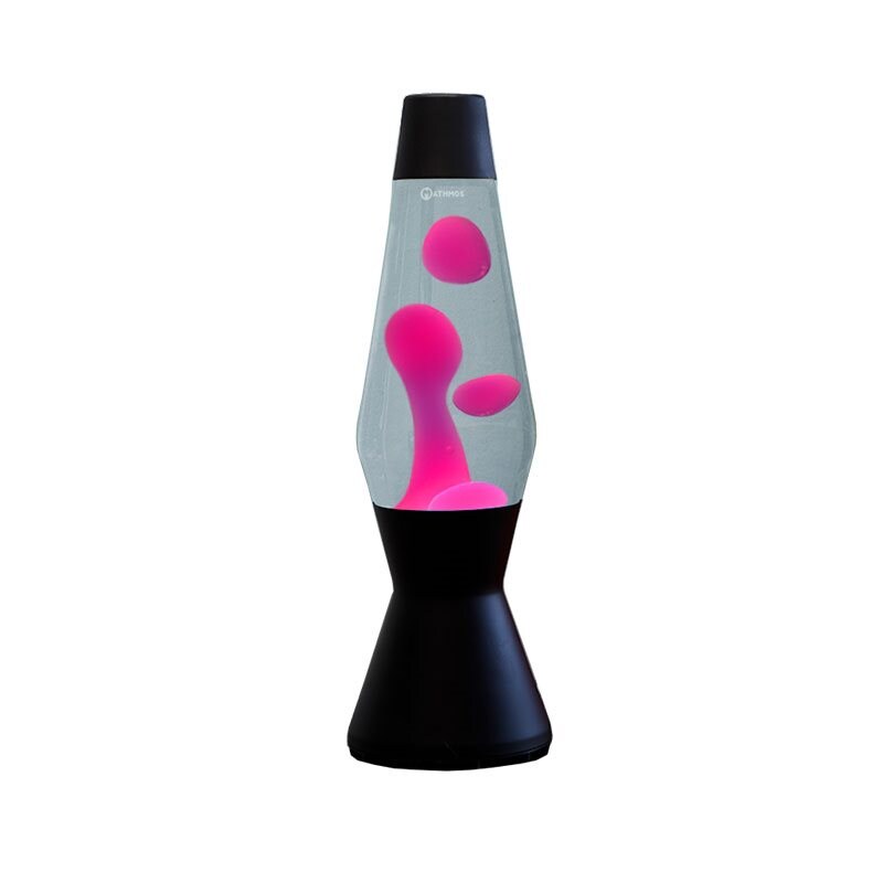Astro svart lavalampa klar med rosa lava