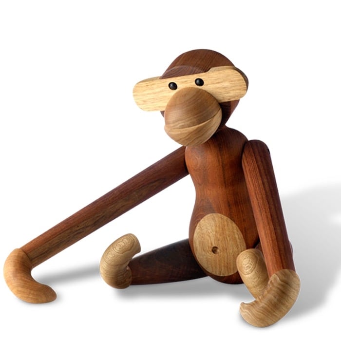 Kaj Bojesen Apa stor teak/limba