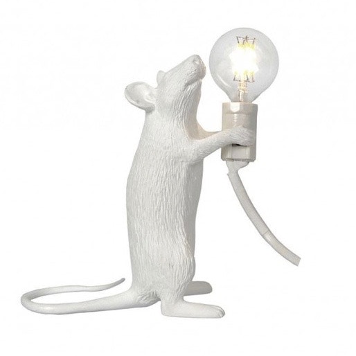 Seletti - Mouse Lamp Step standing bordslampa USB vit