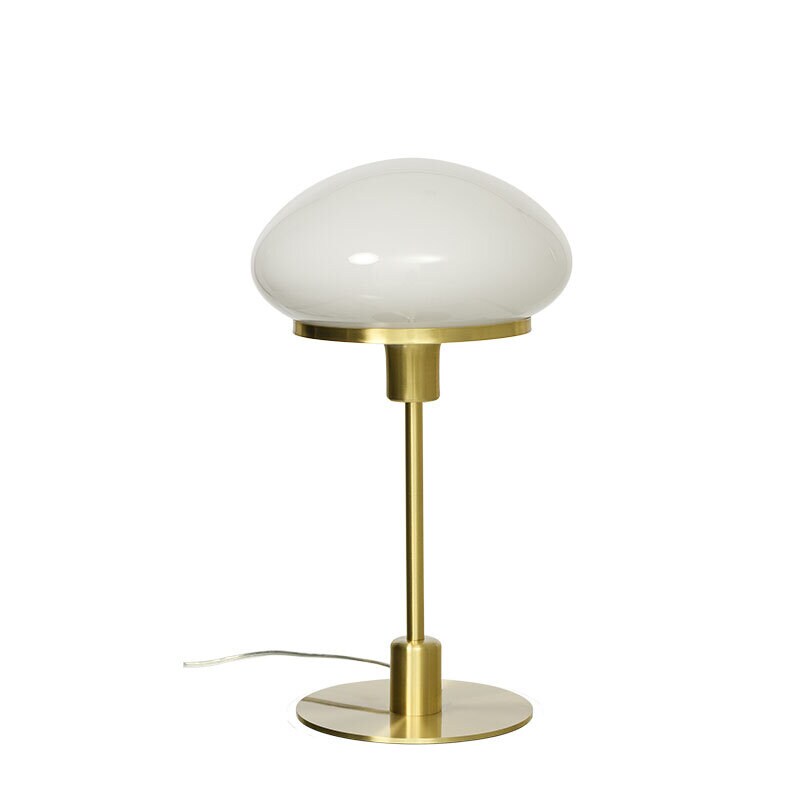 Aneta - New August bordslampa stor, matt mässing/vit