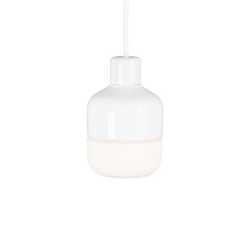 Ohm 100/155mm taklampa 3000K opalglas/vit
