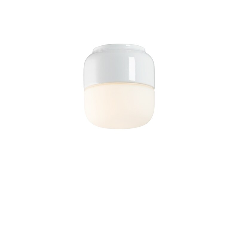Ifö Electric - Ohm 100/110mm tak/vägglampa opalglas/vit