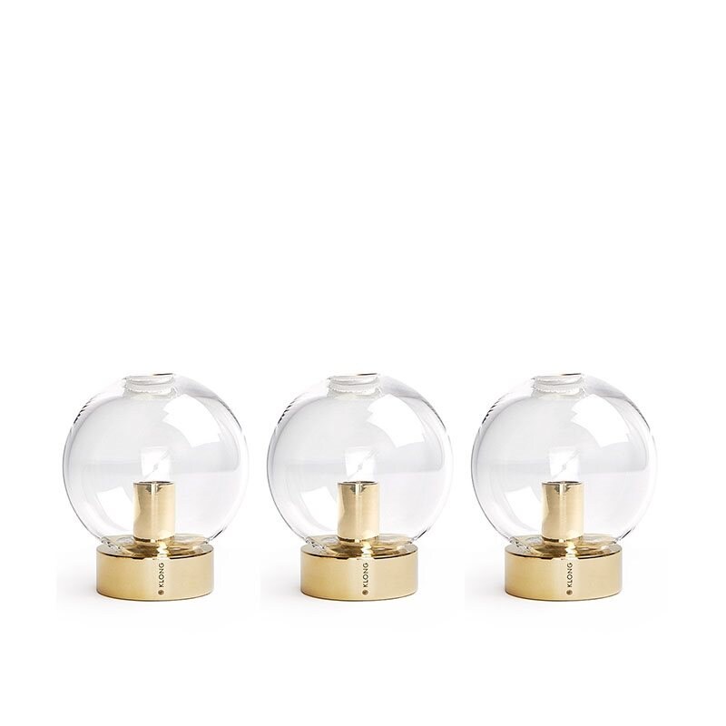 Orbis vas 3-pack mässing