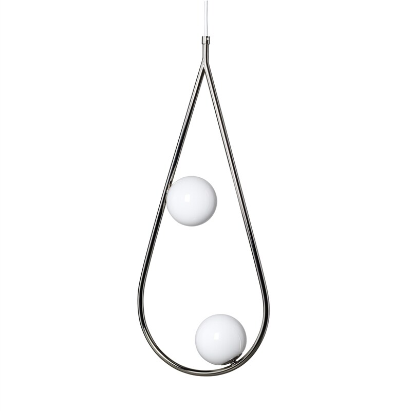 Pearls 65 Pendant lamp Nickel, opal