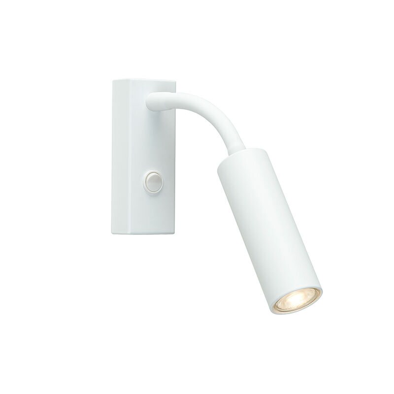 Pipeline flex vägglampa mattvit