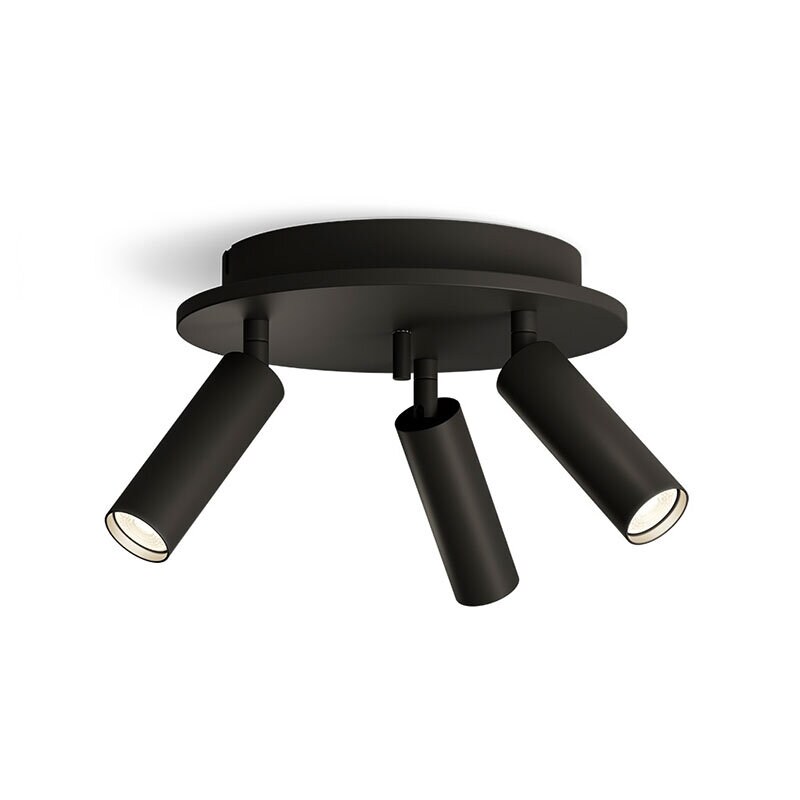 Herstal - Pipeline rund 3 spotlight mattsvart