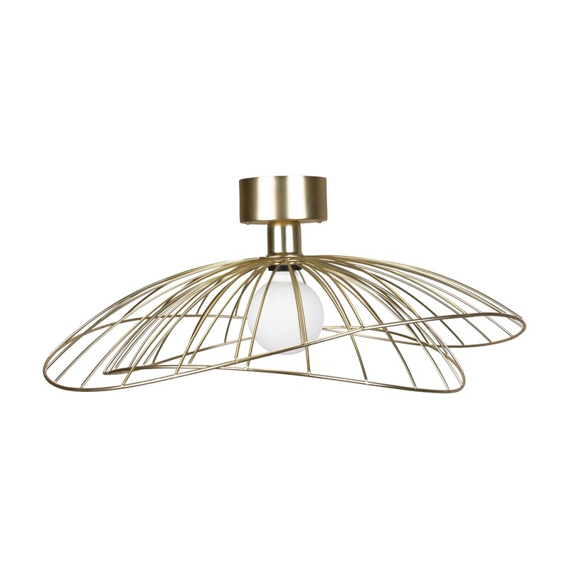 Ray plafond/vägglampa mässing