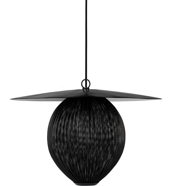 Satellite medium taklampa soft black