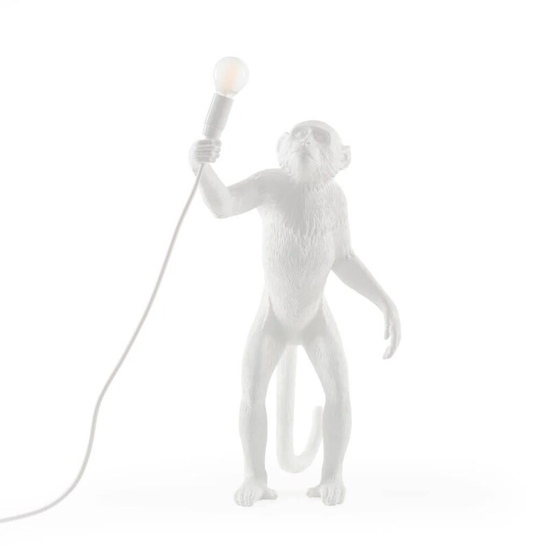 Seletti - The Monkey Lamp standing Bordslampa vit
