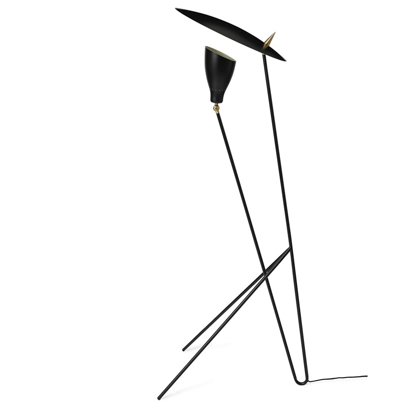 Silhouette golvlampa black noir