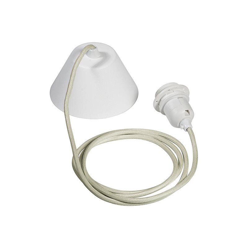 PR Home - Lampupphäng E27 textil sand