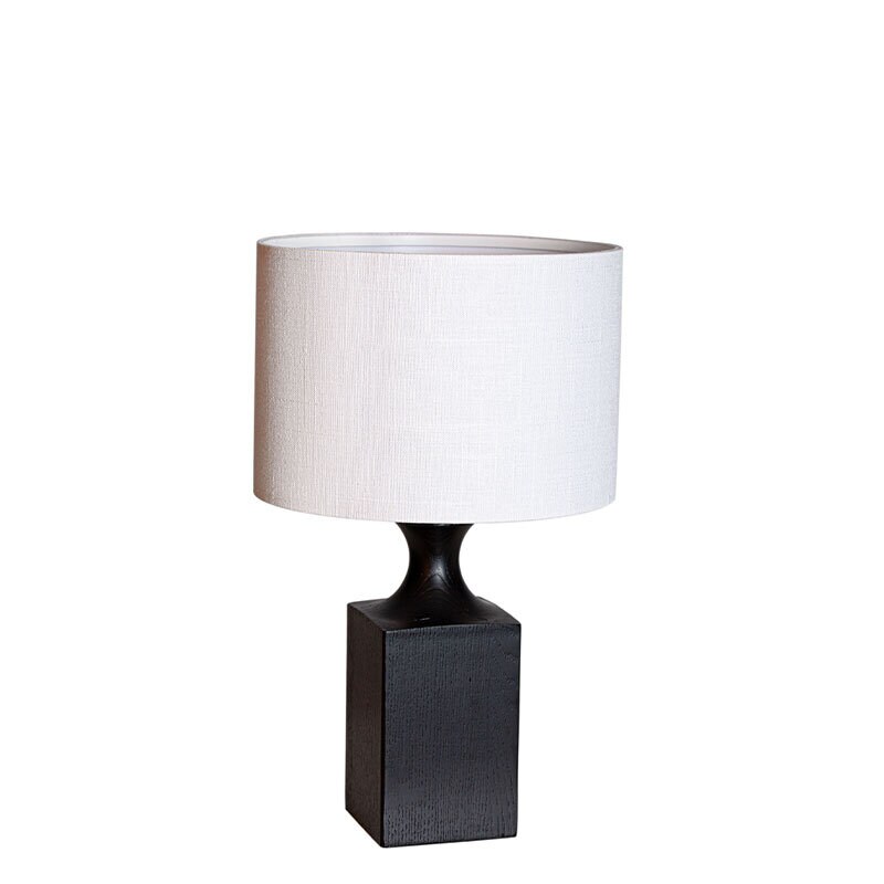 Woody H42cm bordslampa svart/vit