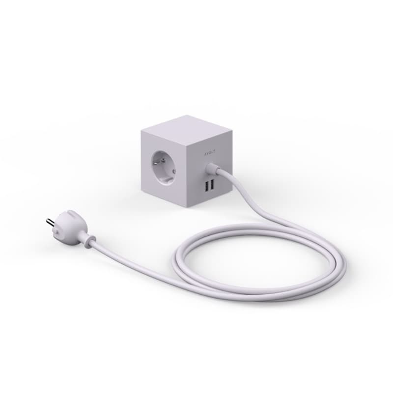 Square 1 USB magnet Gotland grey