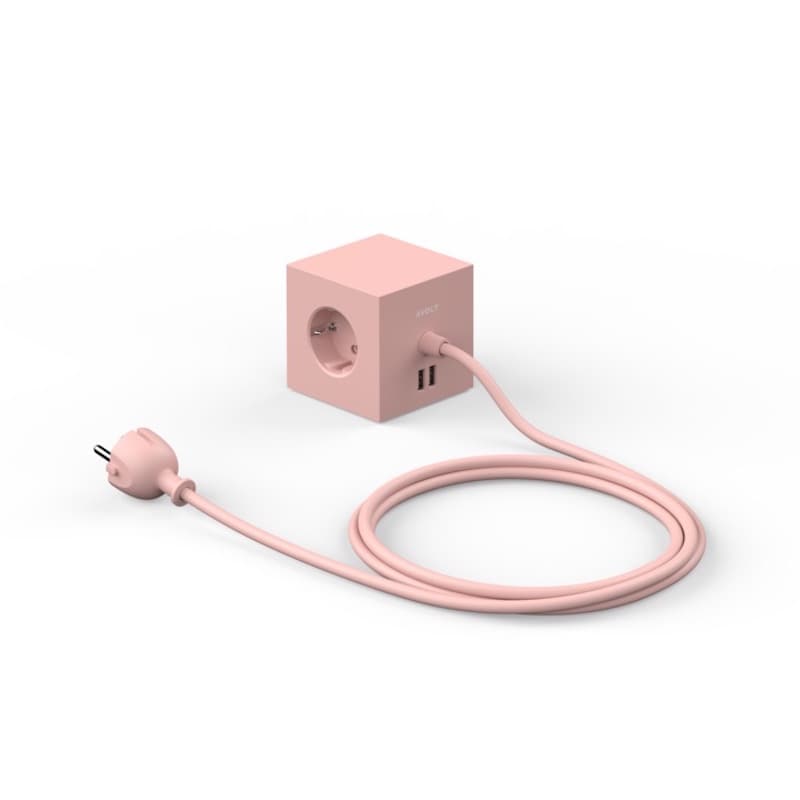 Square 1 grenuttag USB-A magnet old pink