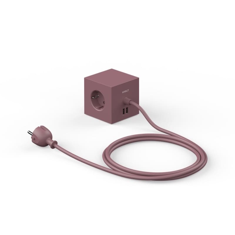 Square 1 USB magnet rusty red