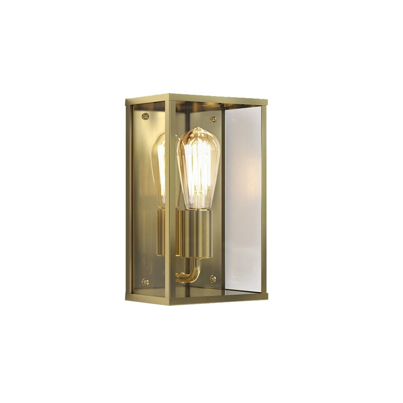 Homefield Coastal vägglampa IP44 mässing