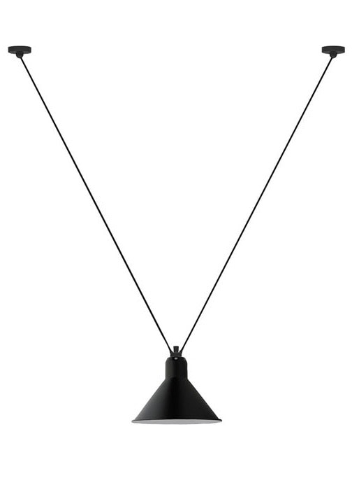 Les Acrobates de gras N°323 L Conic Taklampa Svart