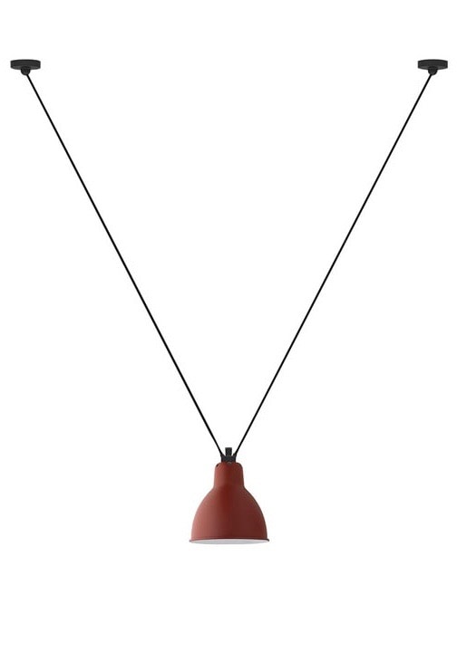 Les Acrobates de gras N°323 L Round Taklampa Röd