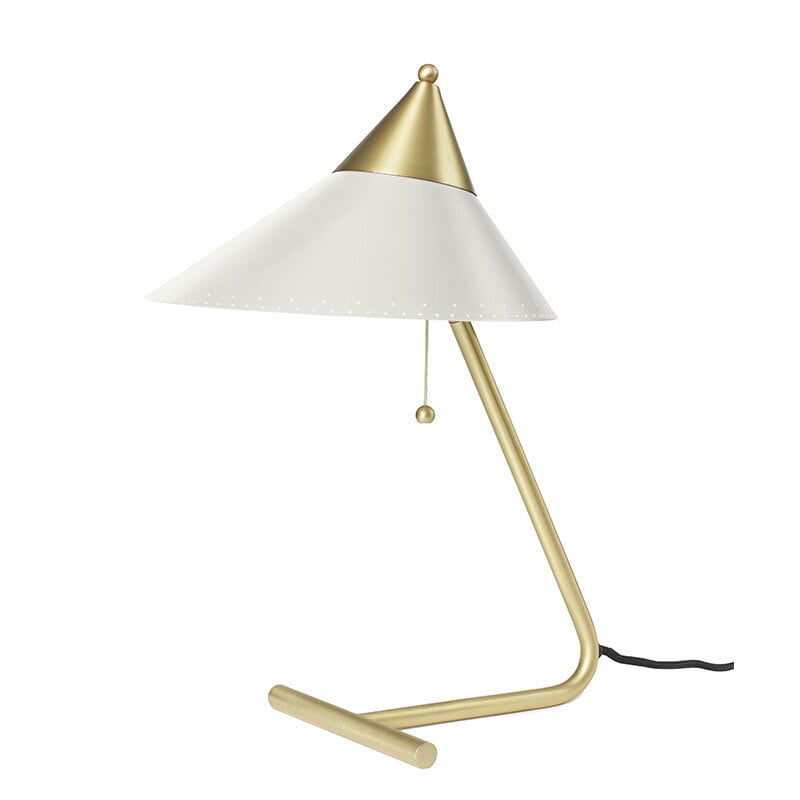 Brass top bordslampa warm white