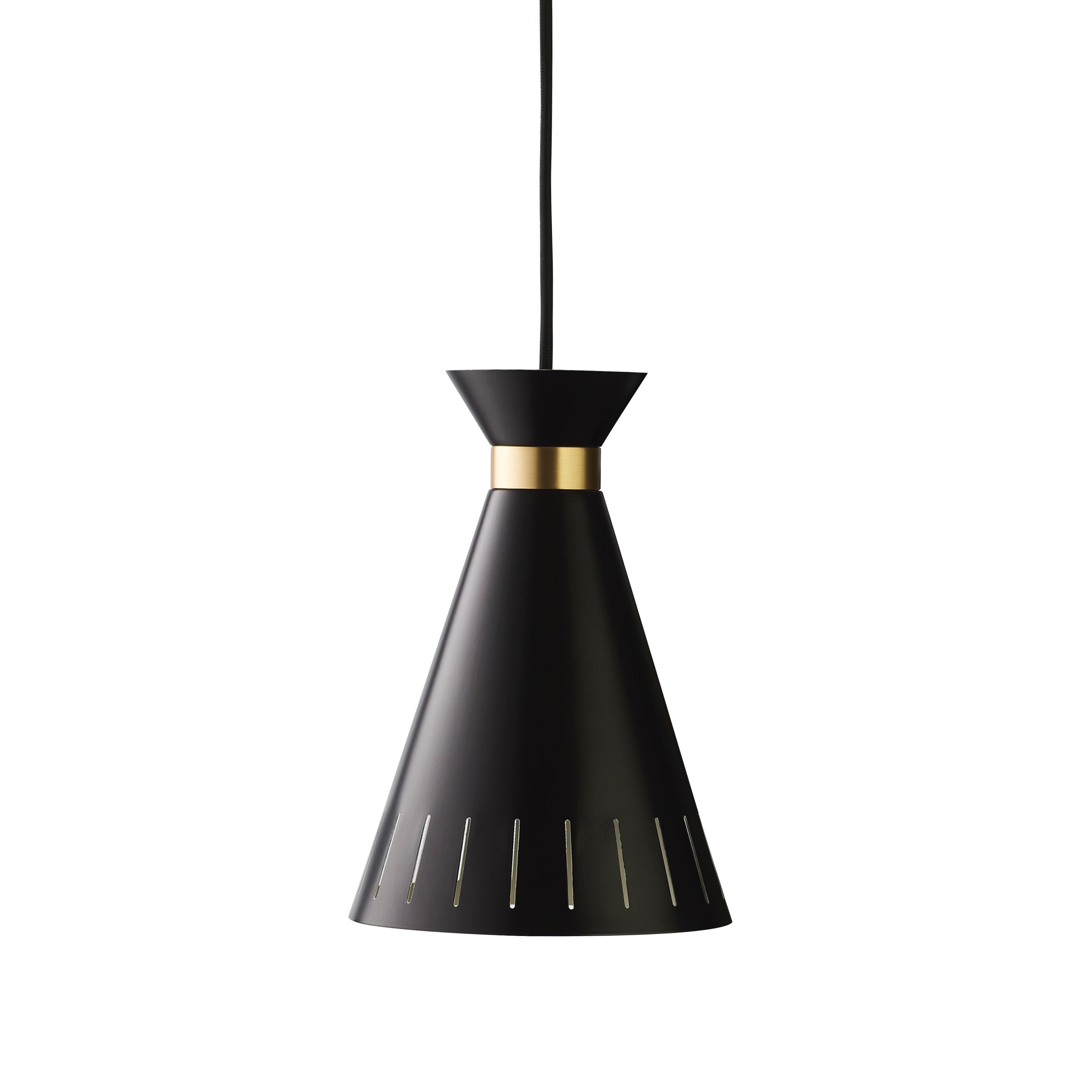 Cone taklampa black noir