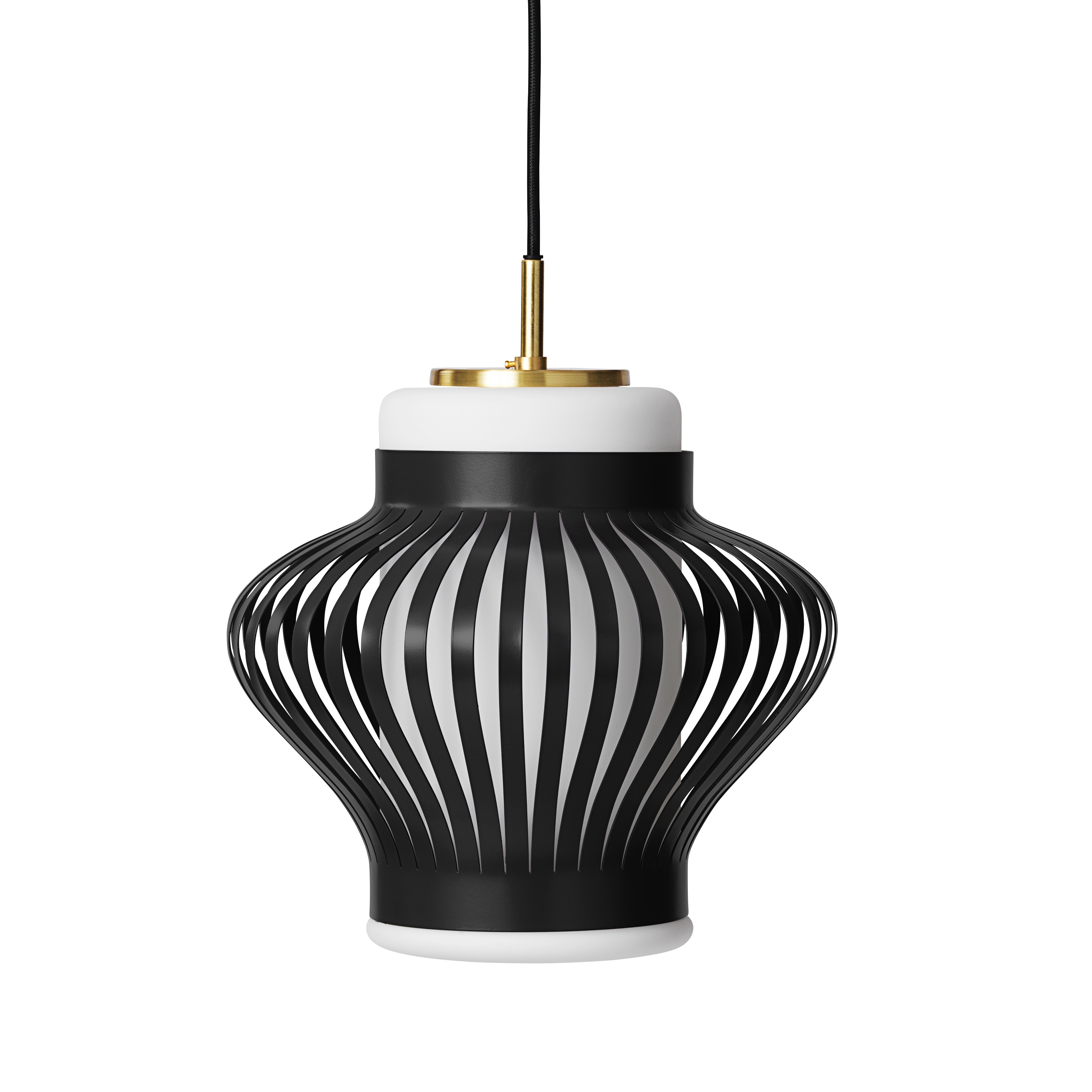 Opal lamella taklampa black noir