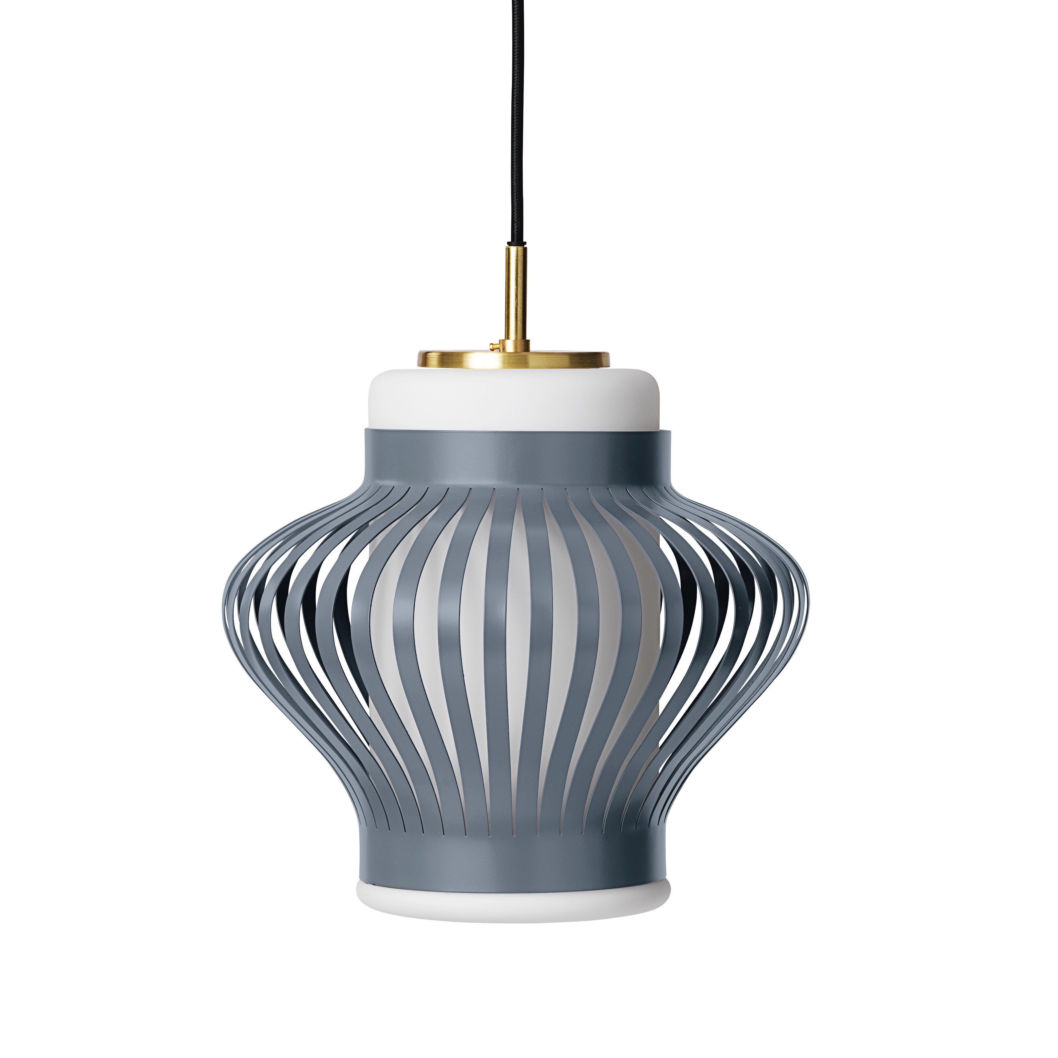 Opal lamella taklampa sky grey