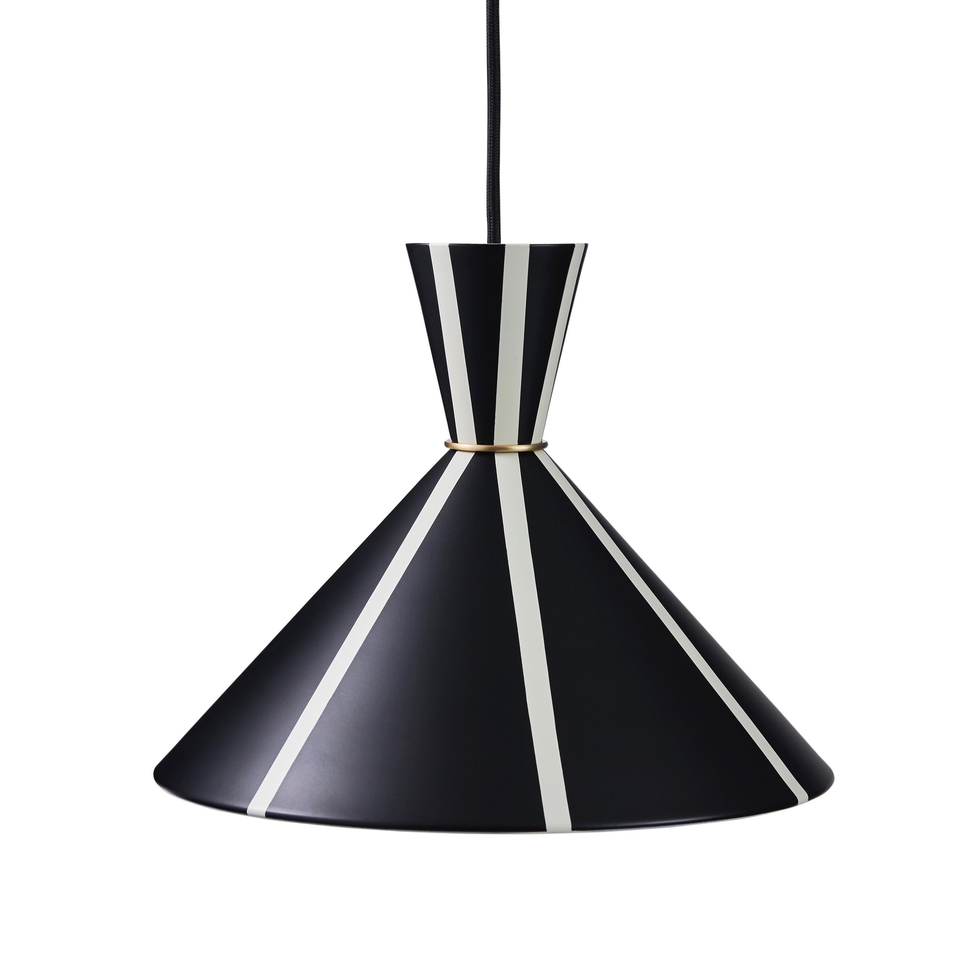 Bloom taklampa black noir warm white stripes