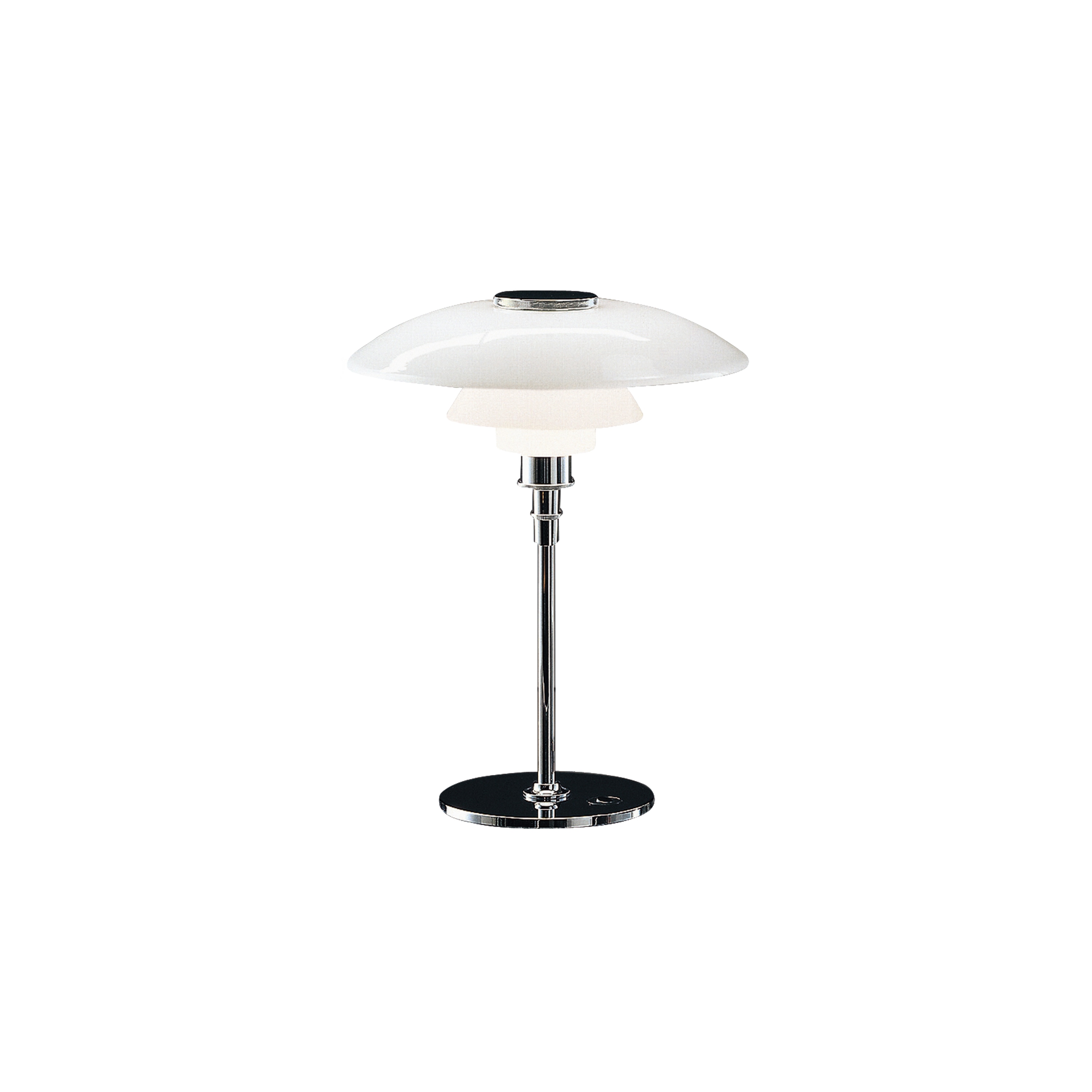 PH 4½-3½ Bordslampa glas/krom