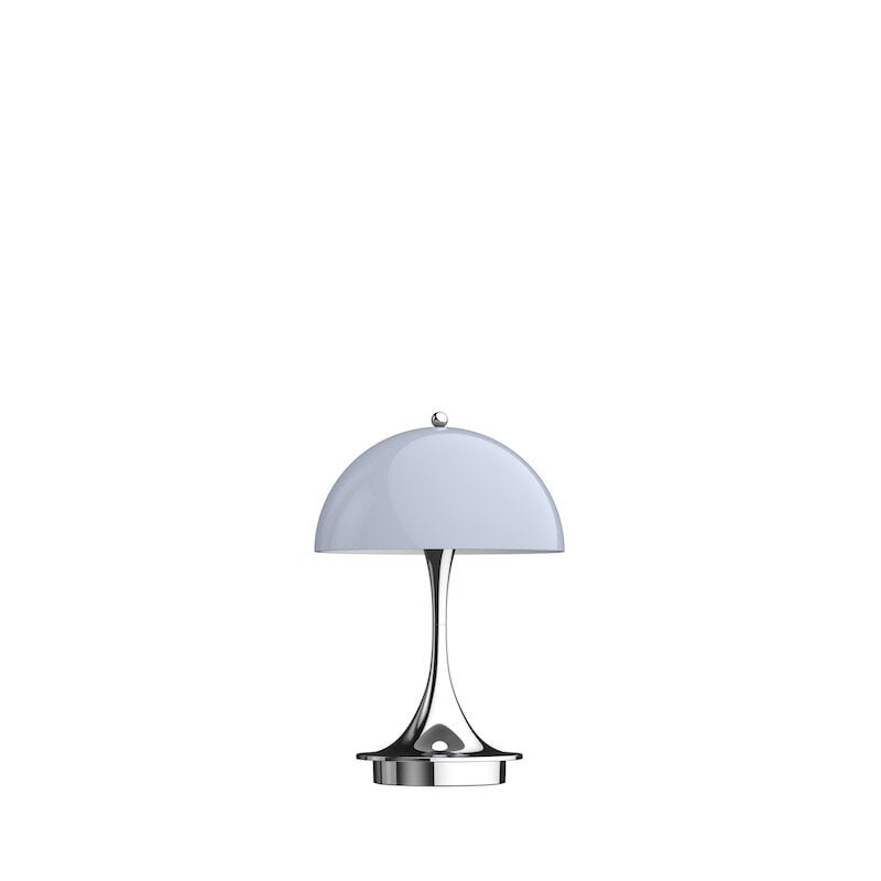 Panthella 160 portable bordslampa grå opal akryl