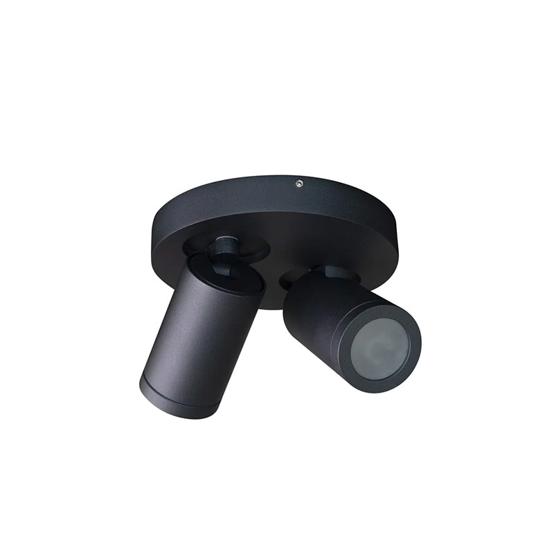 Torsö 2:a taklampa badrumsbelysning svart IP44