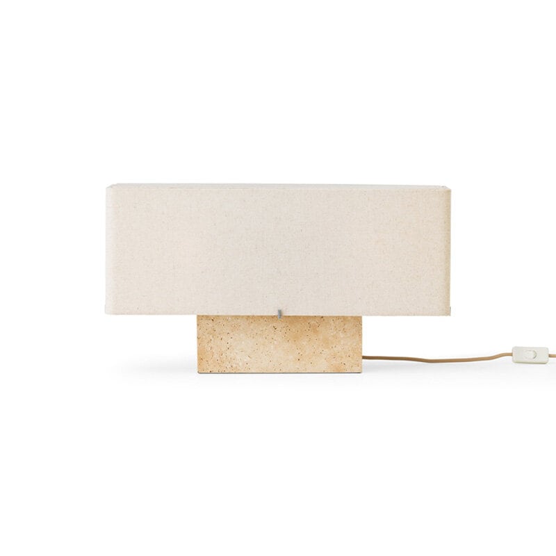 Nonna H30 bordslampa travertin/sand