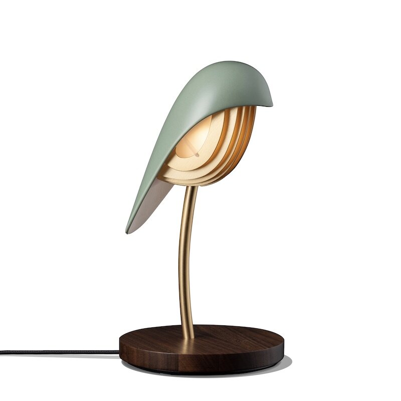 Bird bordslampa oliv green