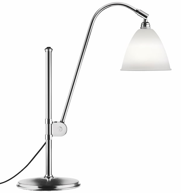 BL1 bordslampa Bone china/chrome