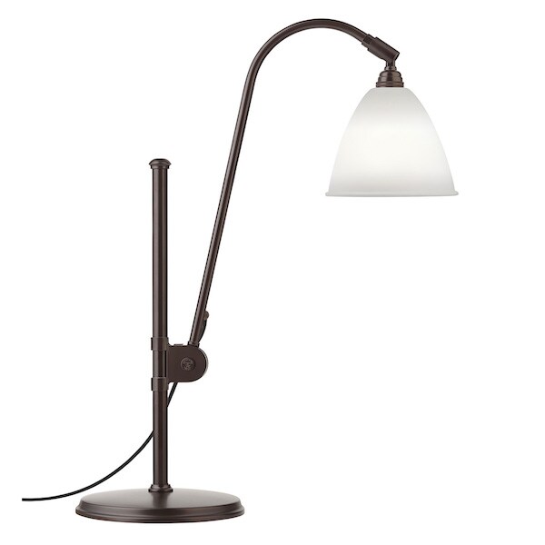 BL1 Bordslampa bone china/black brass