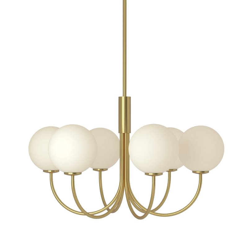 Ballon 6 taklampa satin brass 