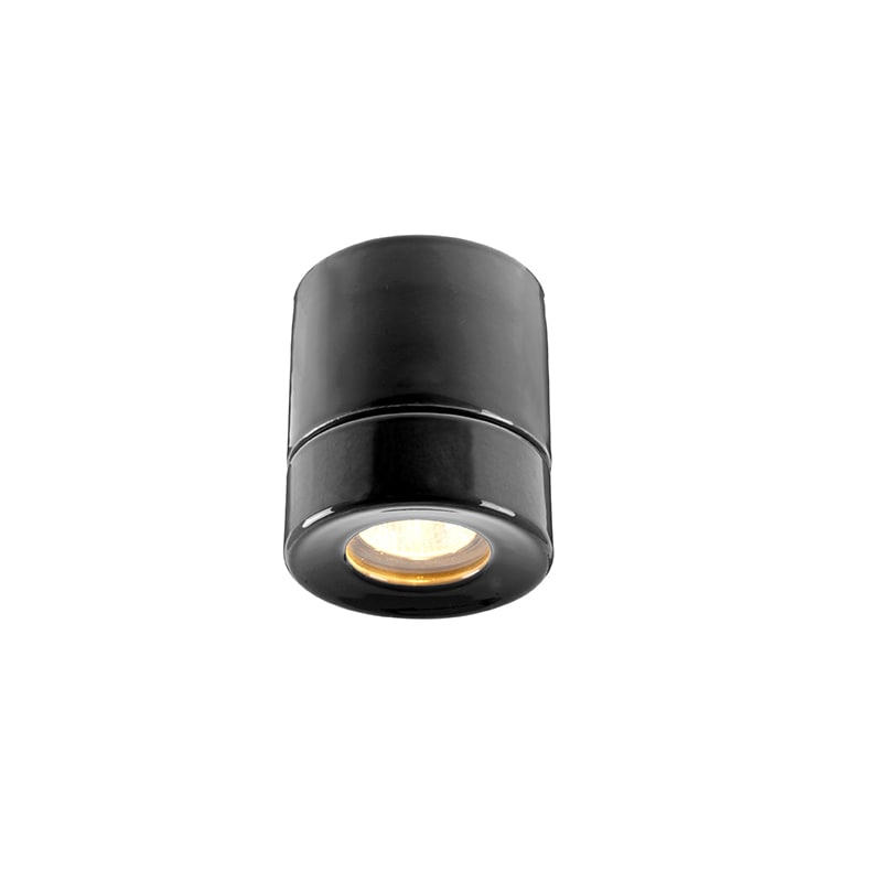 Light On Downlight taklampa bastu svart IP44