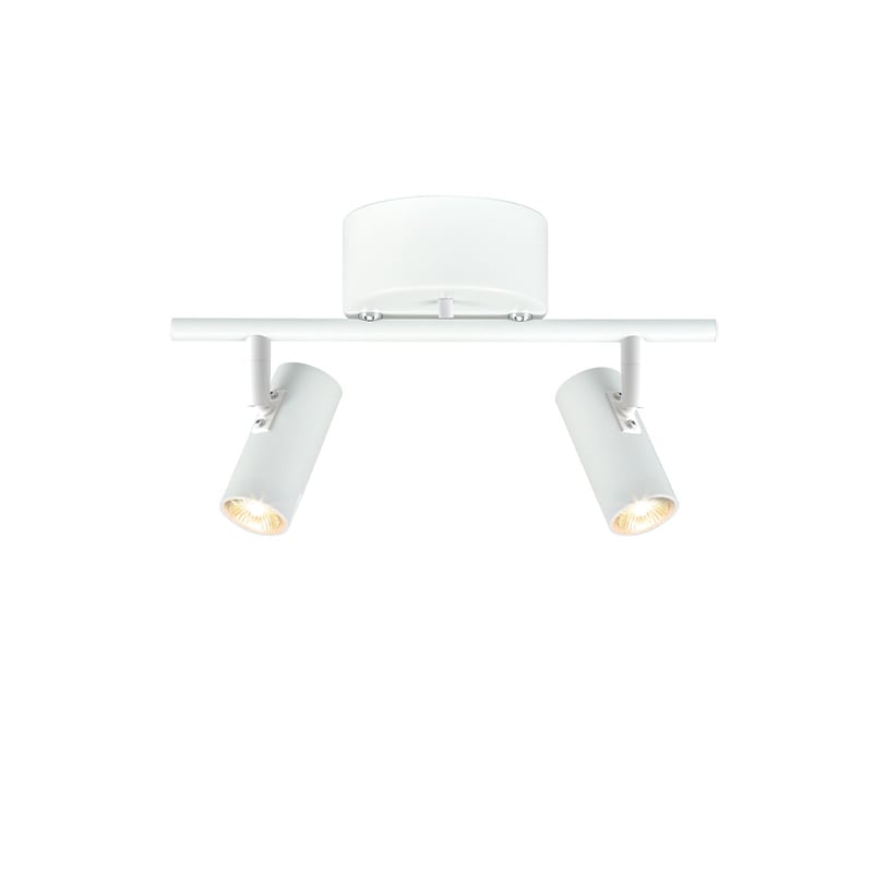 Cato 2 spotlight skena halogen mattvit/mattvit