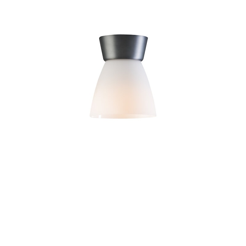 Bizzo plafond oxidgrå/opalt glas