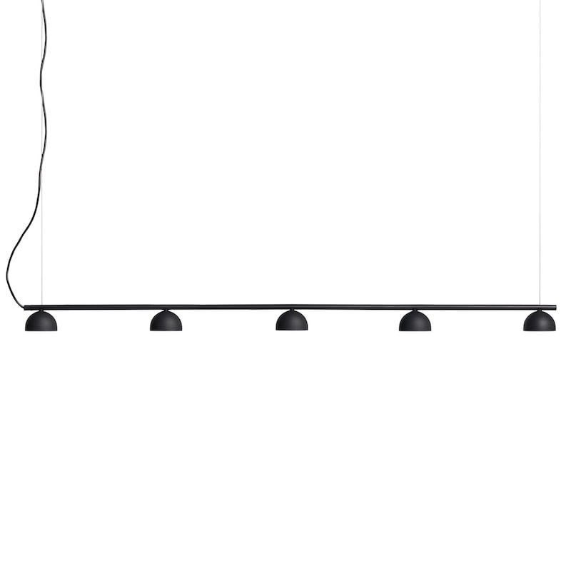 Blush rail 5 taklampa svart