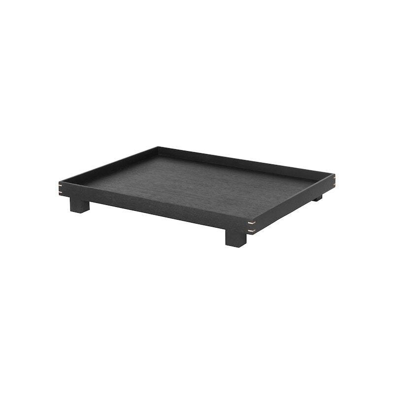 Bon wooden tray L Stained Black