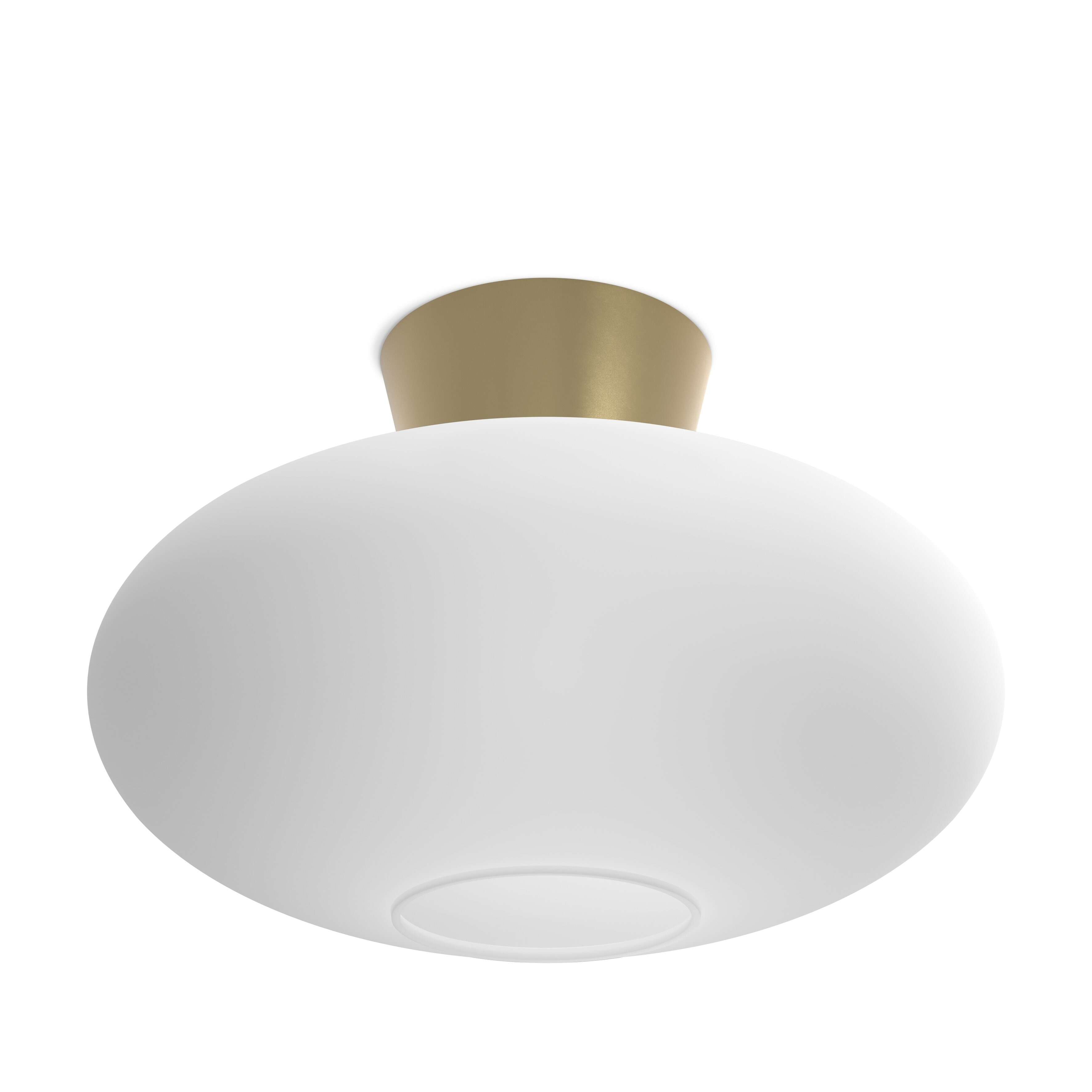 Bullo XL Plafond D380 Mässing/Opalglas E27