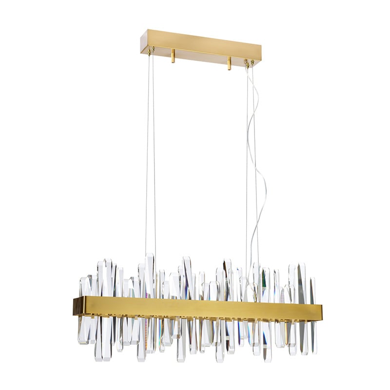 Triumph bar L80cm mässing/klar