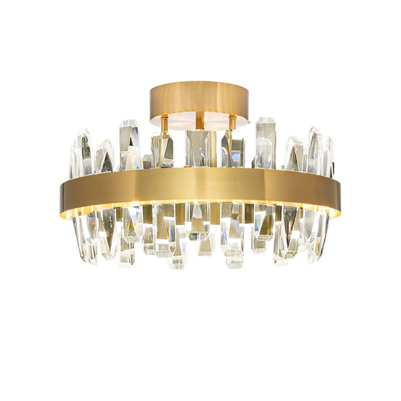 Triumph Ø50cm plafond mässing/klar