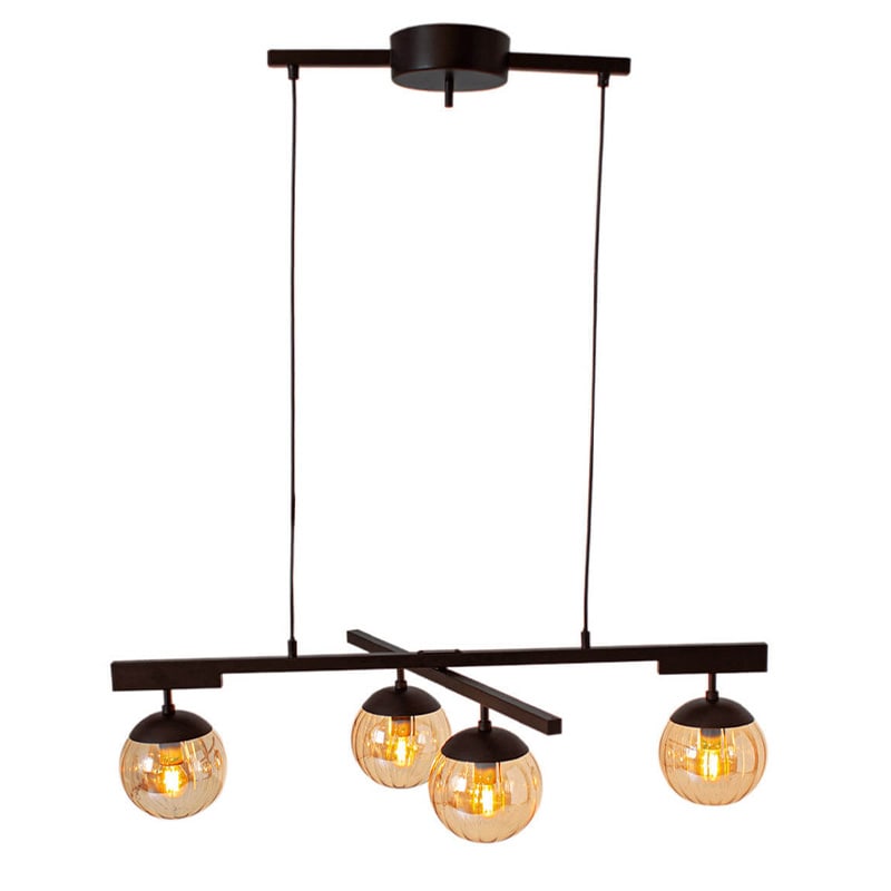 Labelle Taklampa Svart/Amber