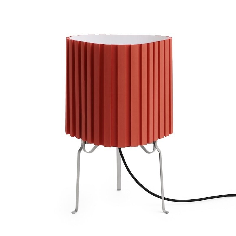 Canelé bordslampa tomato red