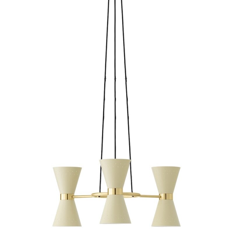 Collector chandelier 3 taklampa creme